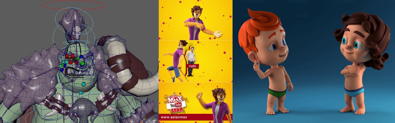 3D Animation examples — game art & animation