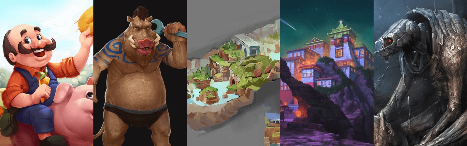 Concept Art examples — game art & animation