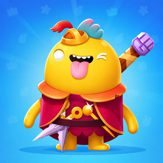 Stylized hero