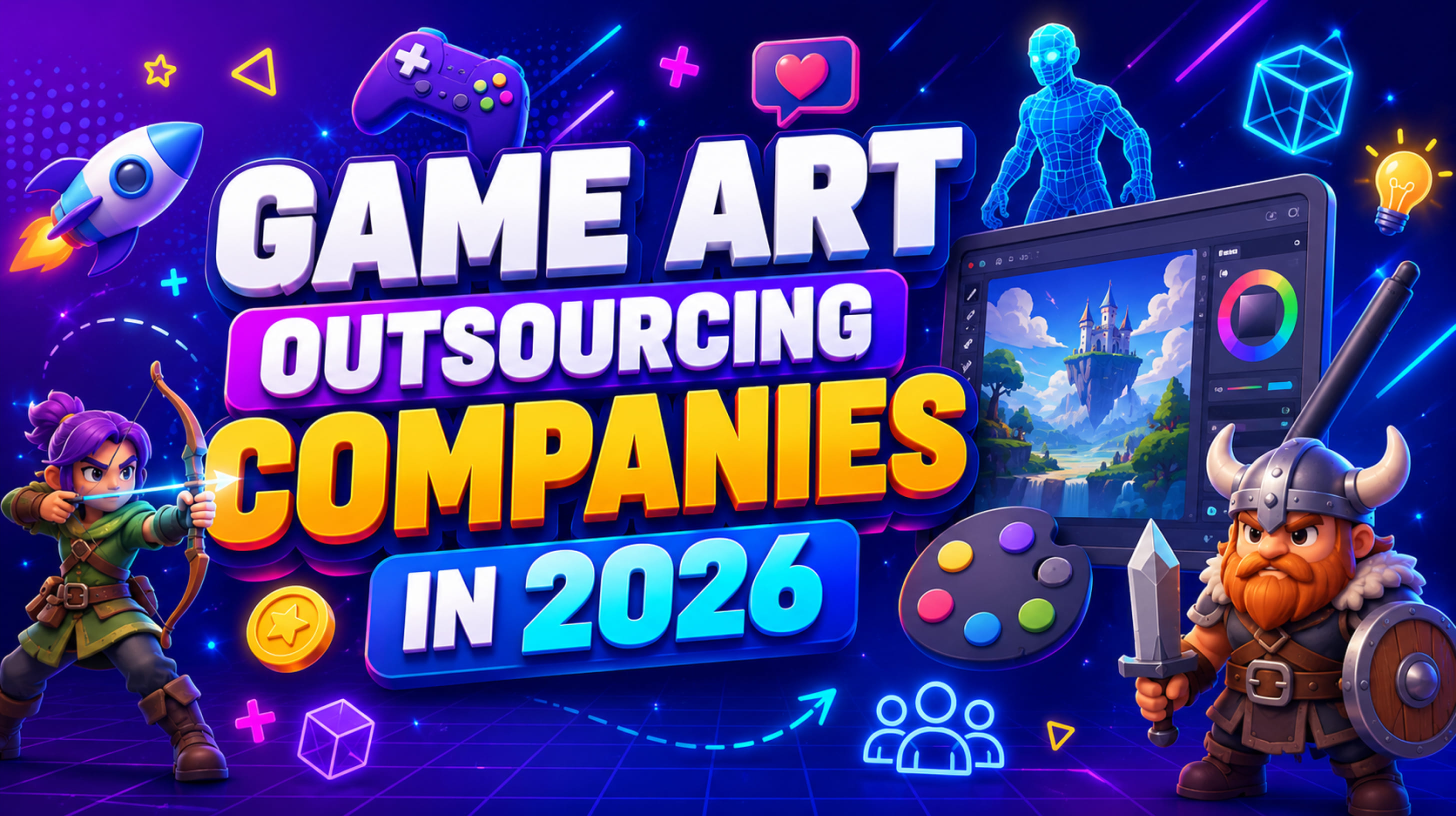 Best Game Art Outsourcing Companies in 2026: Top Studios for Your Project