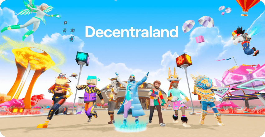A district of virtual land inside Decentraland