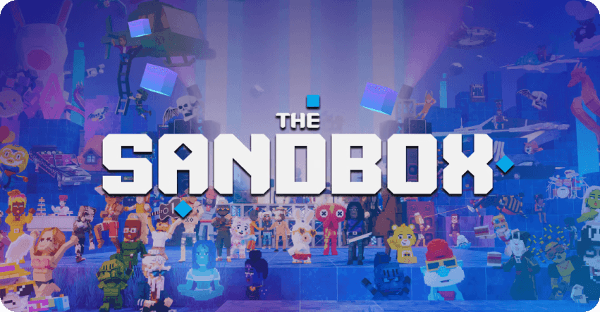 A voxel scene built inside The Sandbox