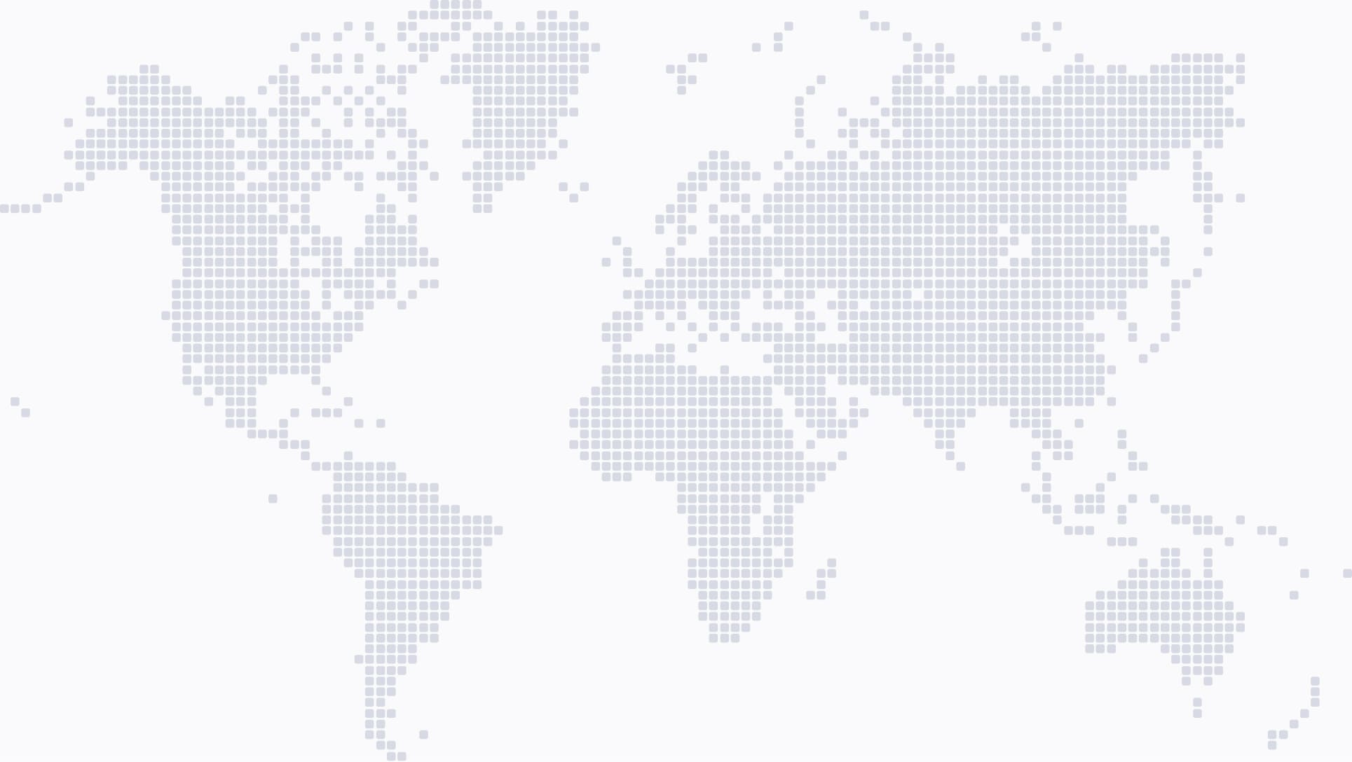 World map highlighting Fgfactory's offices in Ukraine, the UAE and Australia and regions where projects were delivered